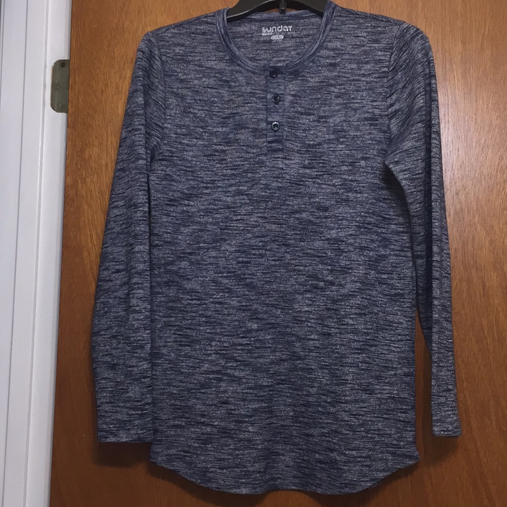 Long sleeve boys youth shirt.